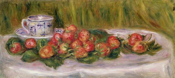 Bodegón de fresas y una taza de té – Pierre-Auguste Renoir Pierre-Auguste Renoir 2024-11-21