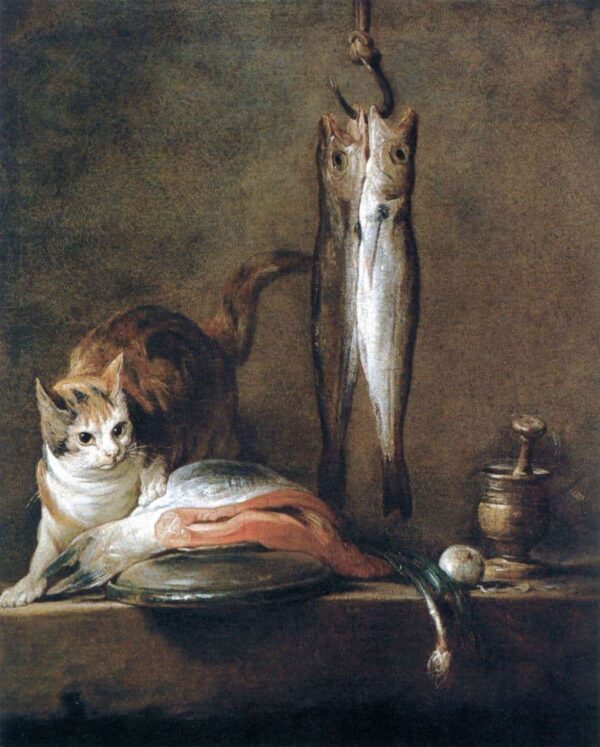 Bodegón con gato y pez – Jean Siméon Chardin Jean Siméon Chardin 2024-12-22