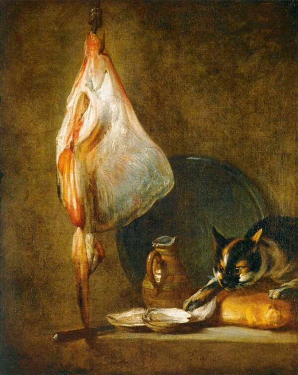 Bodegón con un gato y una raya – Jean Siméon Chardin Jean Siméon Chardin 2024-12-22