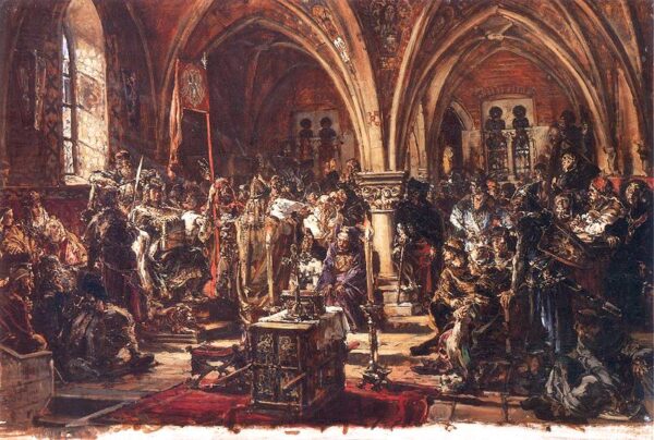 El primer Sejm, Registro de leyes A. D. 1182 – Jan Matejko Jan Matejko 2024-11-21