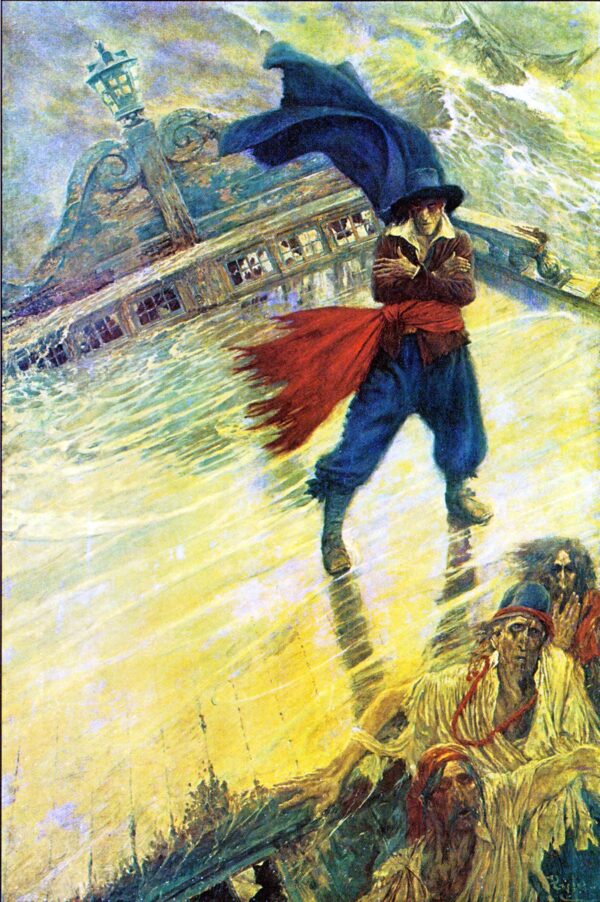 El Holandés Errante, publicado en Collier’s Weekly, 8 de diciembre de 1900 – Howard Pyle Howard Pyle 2025-02-05