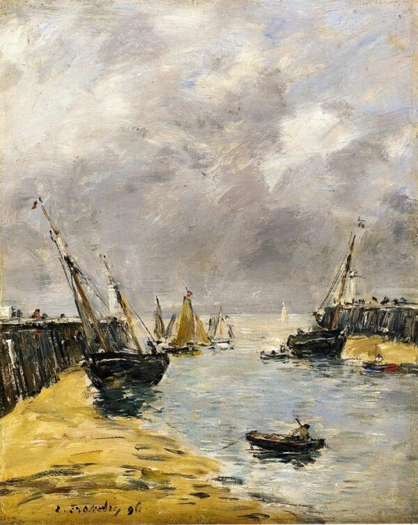 Las Jetées, marea baja, Trouville – Eugène Boudin Eugène Boudin 2024-11-21