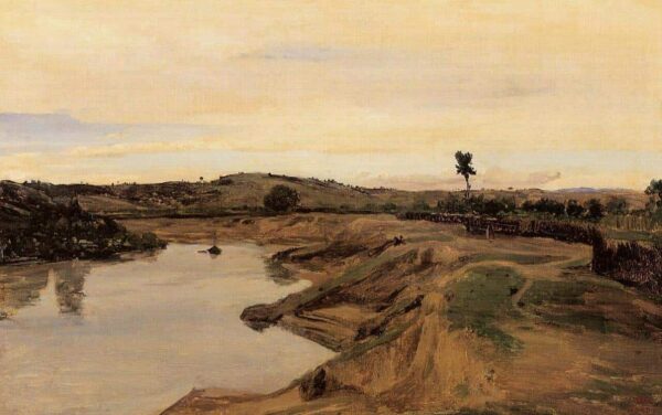 El paseo de Poussin, campiña de Roma, 1825-1828 – Camille Corot Camille Corot 2025-01-01