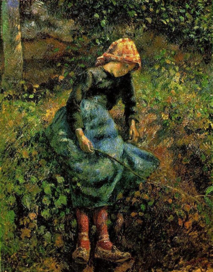 Chica con un palo – Camille Pissarro Camille Pissarro 2024-09-20