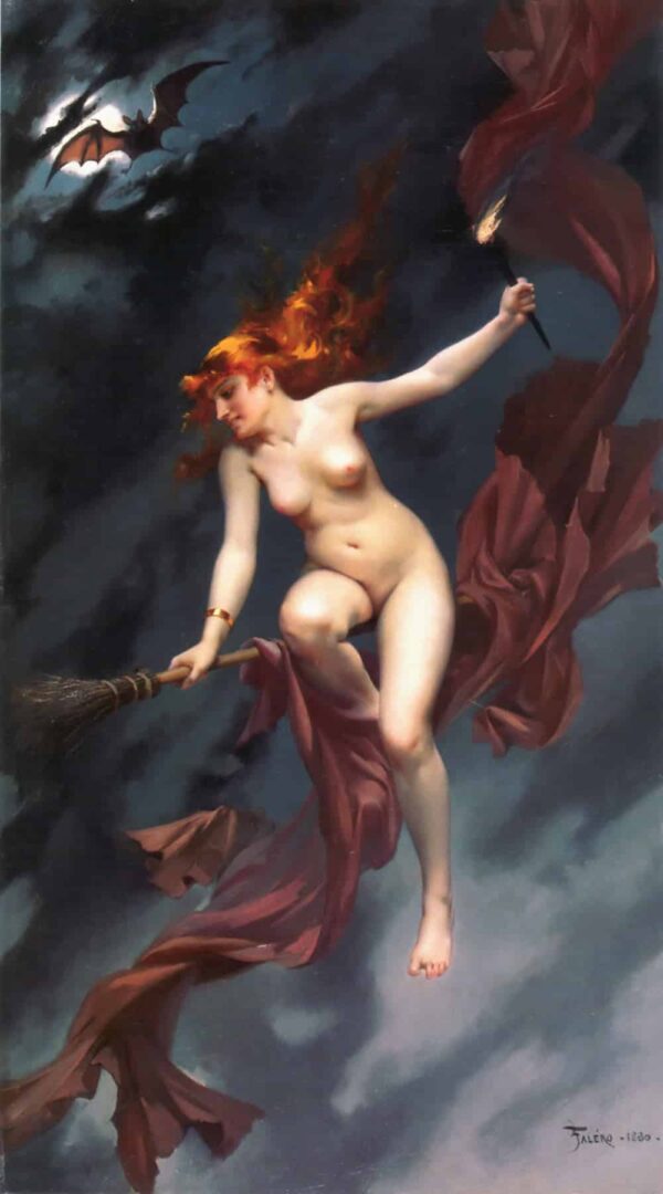 Postal del cuadro Bruja yendo al aquelarre – Luis Ricardo Falero Luis Ricardo Falero 2024-11-21