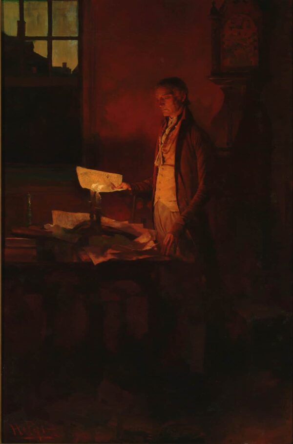 Thomas Jefferson escribiendo la Declaración de Independencia – Howard Pyle Howard Pyle 2025-02-05