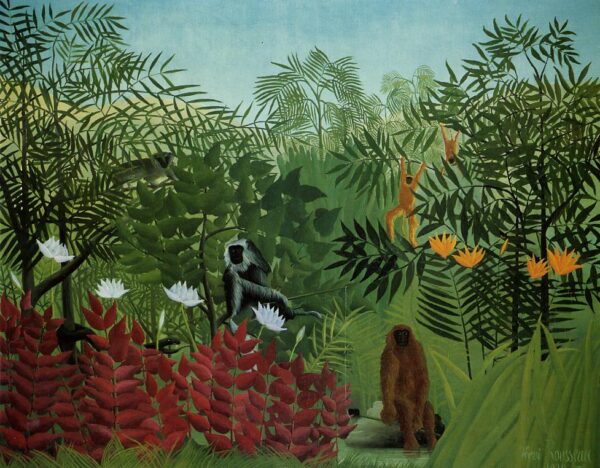 Selva tropical con monos y serpiente – Henri Rousseau Henri Rousseau 2024-11-21