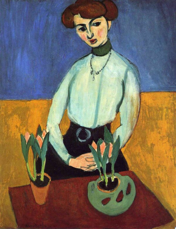 Chica joven con tulipanes Jeanne Vaderin – Matisse Henri Matisse 2024-11-21