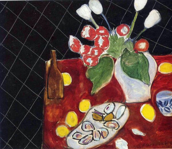 Tulipanes y ostras sobre fondo negro – Matisse Henri Matisse 2024-11-21