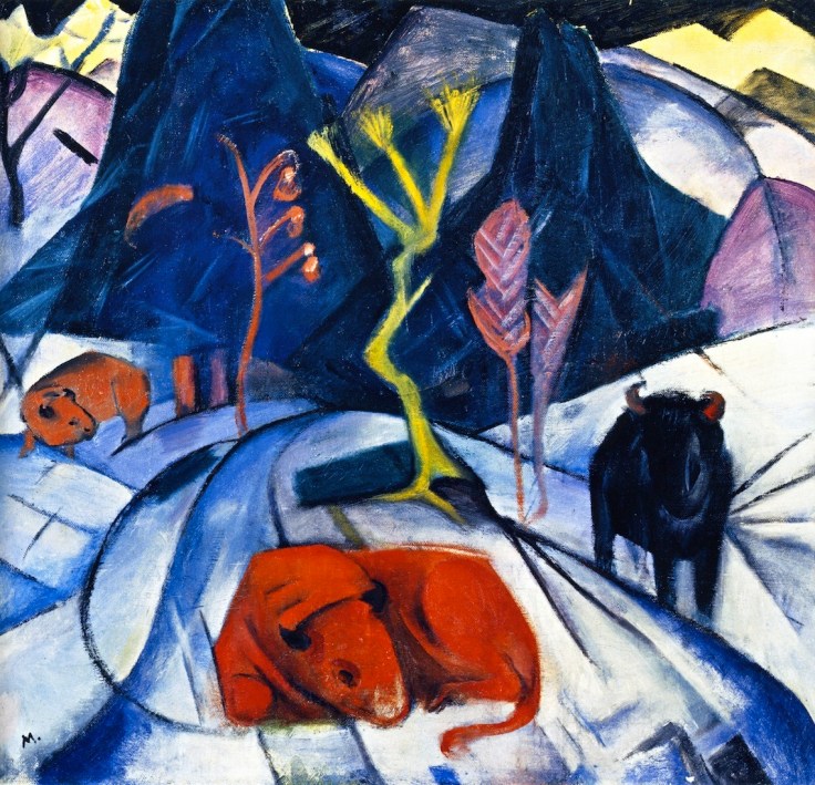 Bisonte en invierno (Bisonte rojo) – Franz Marc Franz Marc 2024-09-20 2