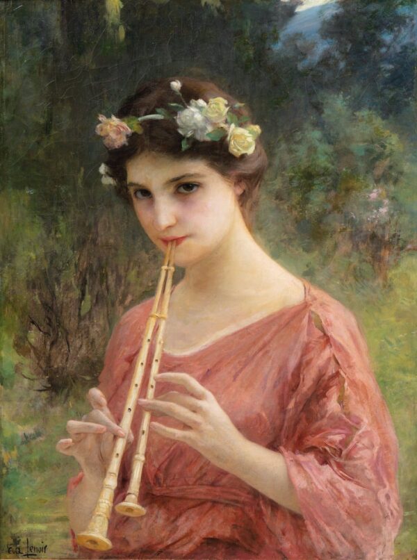 Una joven mujer tocando el aulos (o flauta doble) – Charles-Amable Lenoir Charles-Amable Lenoir 2024-11-21