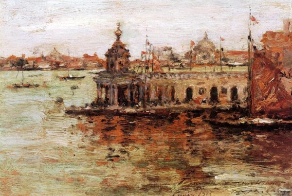 Venecia – Vista del Arsenal de la Marina – William Merritt Chase William Merritt Chase 2024-12-26