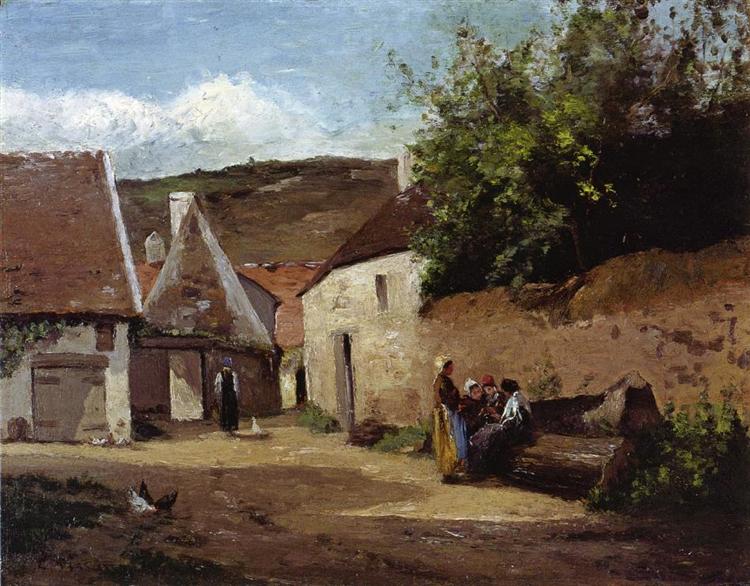 Rincón de la calle en el pueblo – Camille Pissarro Camille Pissarro 2024-09-20 2