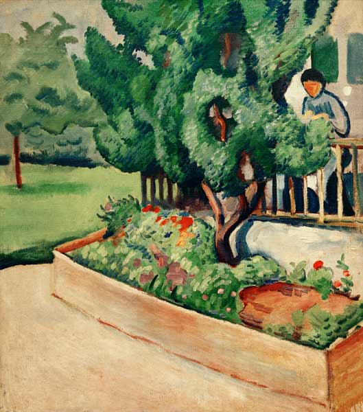 Delante de la casa en Tegernsee I – August Macke August Macke 2024-09-20