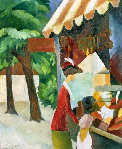 Delante de la tienda de sombreros – August Macke August Macke 2024-09-20