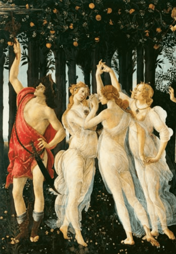 Primavera: Detalle de las Tres Gracias y Mercurio – Sandro Botticelli Sandro Botticelli 2024-11-21