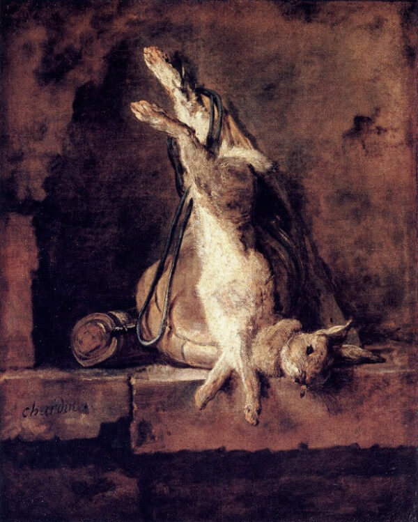 Conejo salvaje con caza y pera de polvo – Jean Siméon Chardin Jean Siméon Chardin 2024-12-22