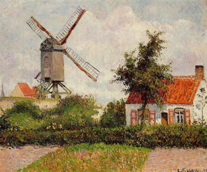 Molino de viento en Knocke – Camille Pissarro Camille Pissarro 2024-09-20