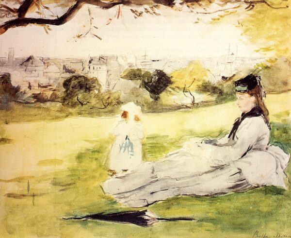 Mujer y niño sentados en un prado – Berthe Morisot Berthe Morisot 2024-12-22