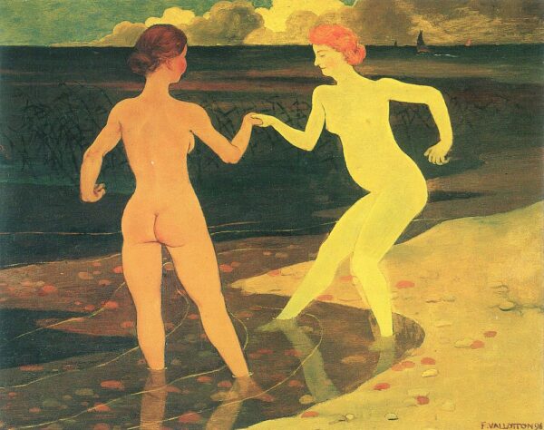 Mujer con una sirvienta bañándose – Félix Edouard Vallotton Félix Vallotton 2024-11-21