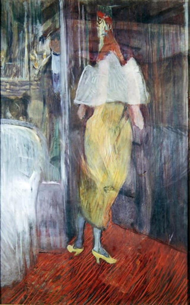 Mujer entrando en un camerino en el teatro – Toulouse Lautrec Henri de Toulouse-Lautrec 2024-09-20 2