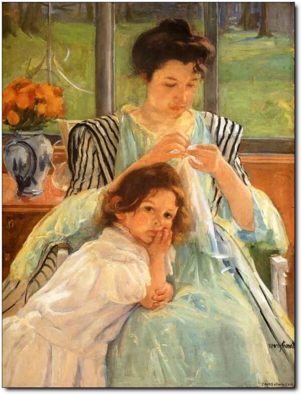 Joven madre cosiendo – Mary Cassatt Mary Cassatt 2024-11-21