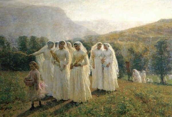 Jóvenes mujeres yendo a una procesión – Jules Breton Jules Breton 2024-11-21