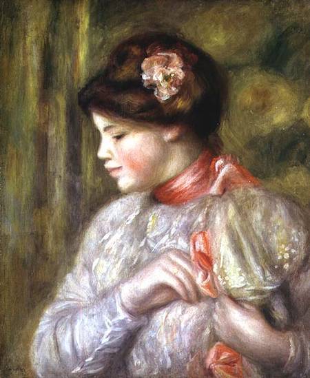 Mujer joven ajustando su blusa – Pierre-Auguste Renoir Pierre-Auguste Renoir 2024-09-20