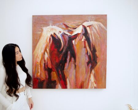 Abstract Horse – Somchai | 100 x 100 cm Pintura Original en Venta 2025-02-04