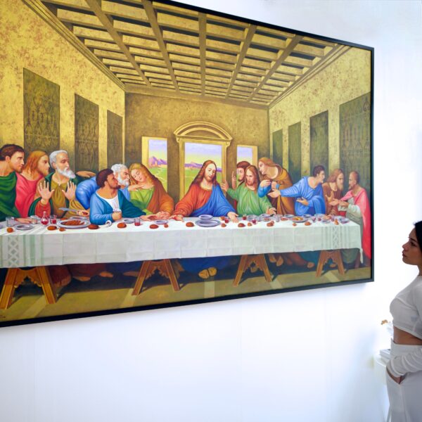 The Last Supper – A Reimagined Leonardo Da Vinci Masterpiece by Master Apollon | – 270 X 160 CM Pintura Original en Venta 2025-02-04 2