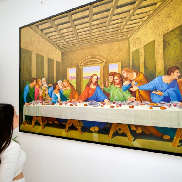 The Last Supper – A Reimagined Leonardo Da Vinci Masterpiece by Master Apollon | – 270 X 160 CM Pintura Original en Venta 2025-02-04 3