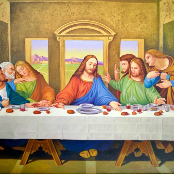 The Last Supper – A Reimagined Leonardo Da Vinci Masterpiece by Master Apollon | – 270 X 160 CM Pintura Original en Venta 2025-02-04 4