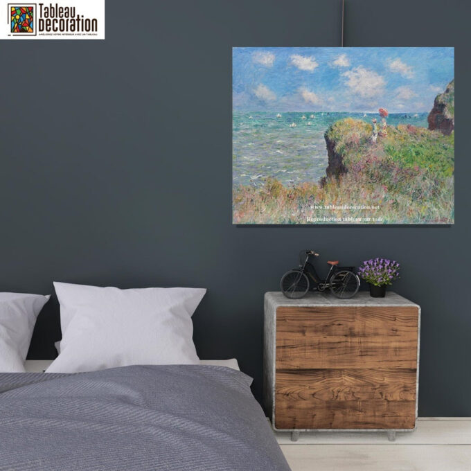 Paseo por el acantilado, Pourville – Cuadro paisaje Monet Claude Monet 2025-05-24 5