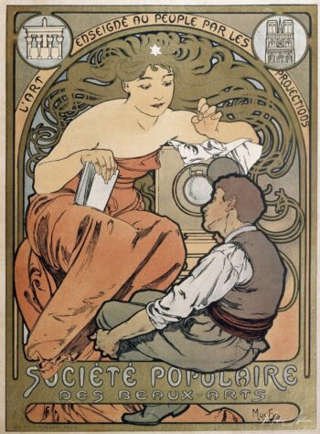 Cartel para la Sociedad Popular de Bellas Artes – Mucha Alfons Mucha 2025-05-20