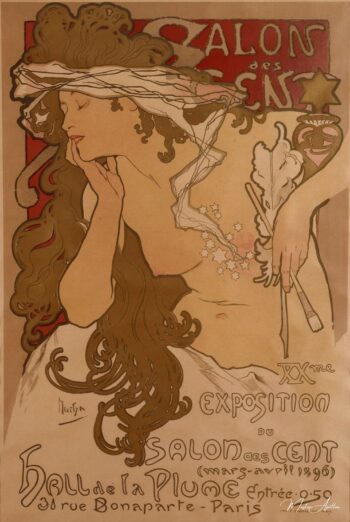Cartel del salón de los cien – Mucha Alfons Mucha 2025-05-20