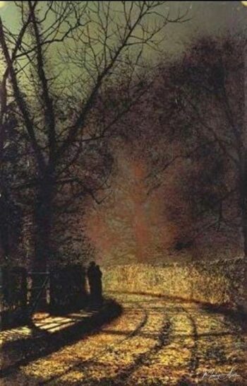 Amorosos en un bosque – John Atkinson Grimshaw John Atkinson Grimshaw 2025-05-10