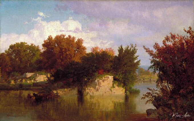 Árboles a lo largo de un arroyo en otoño – William Trost Richards William Trost Richards 2025-05-11 2