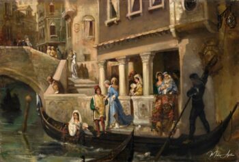 Aterrizaje en una góndola de la nobleza veneciana – Wilhelm Kotarbiński Wilhelm Kotarbiński 2025-05-10