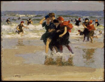 A la orilla del mar – Edward Henry Potthast Edward Henry Potthast 2025-04-17