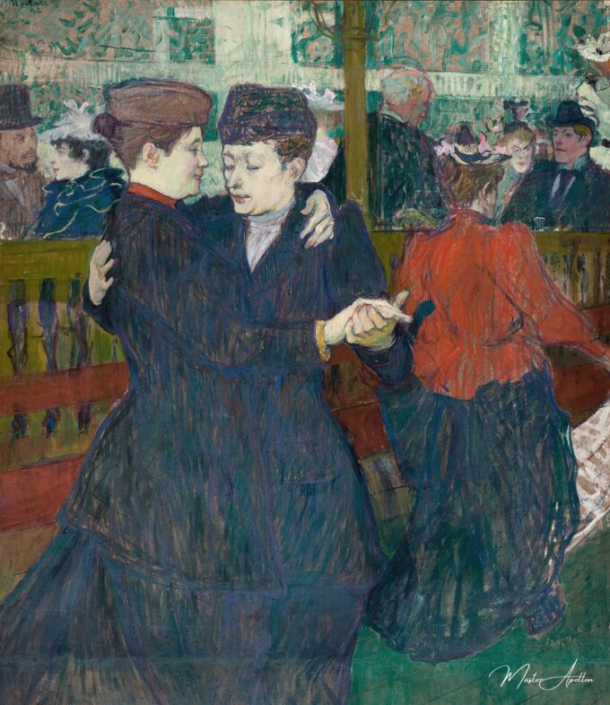 Au Moulin-Rouge, dos mujeres bailando – Toulouse Lautrec Henri de Toulouse-Lautrec 2025-05-14