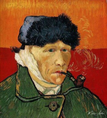 Autorretrato con oreja vendada y pipa – Van Gogh Reproducción de cuadros famosos 2025-05-09