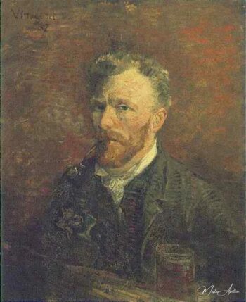 Autorretrato con pipa y vaso – Van Gogh Serie de autorretratos de Vincent van Gogh 2025-05-09