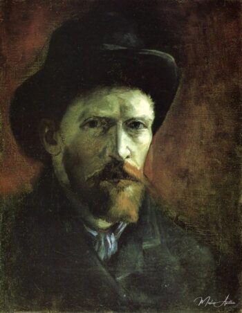 Autorretrato con un sombrero de fieltro oscuro – Van Gogh Serie de autorretratos de Vincent van Gogh 2025-05-09