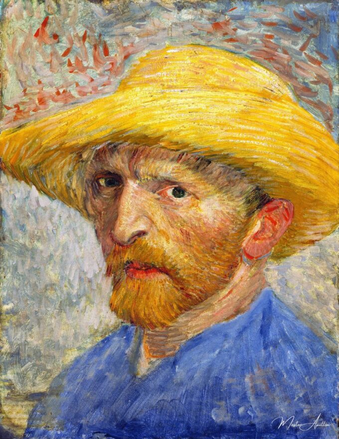 Autorretrato con un sombrero de paja – Van Gogh Serie de autorretratos de Vincent van Gogh 2025-04-24