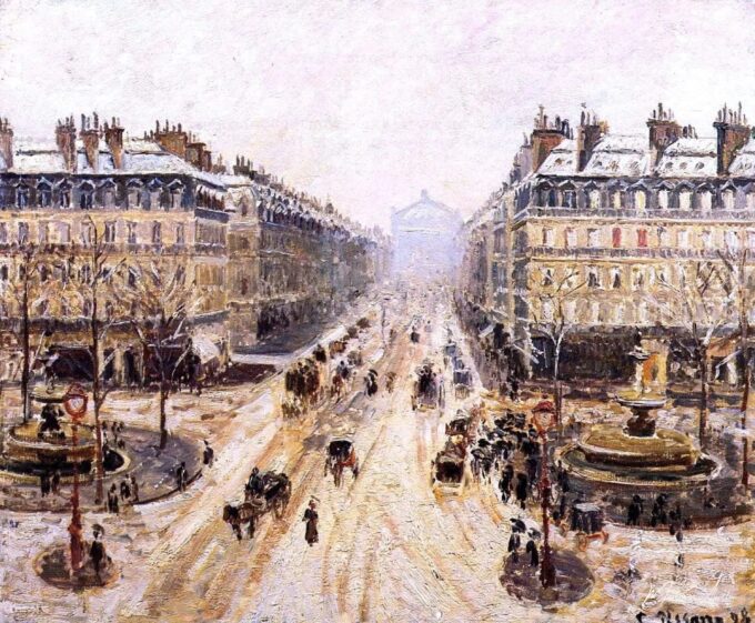 Avenida de la Ópera – Efecto de la nieve – Camille Pissarro Camille Pissarro 2025-03-14
