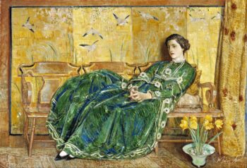 Avril: (El vestido verde) – Childe Hassam Childe Hassam 2025-05-10