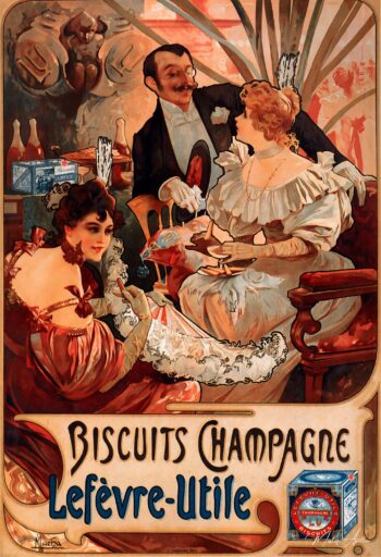Galletas Champagne Lefèvre Utile – Mucha Alfons Mucha 2025-05-21