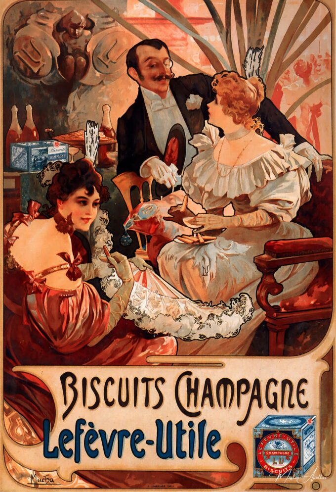 Galletas Champagne Lefèvre Utile – Mucha Alfons Mucha 2025-05-18 2