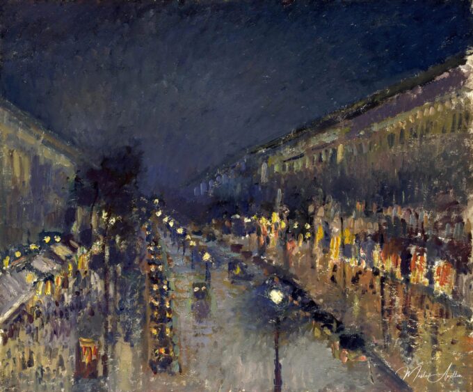 Boulevard Montmartre, Efecto de noche – Camille Pissarro Camille Pissarro 2025-03-14