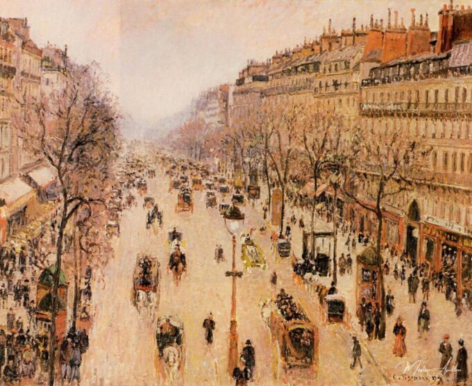 Boulevard Montmartre Mañana, tiempo gris – Camille Pissarro Camille Pissarro 2025-03-14